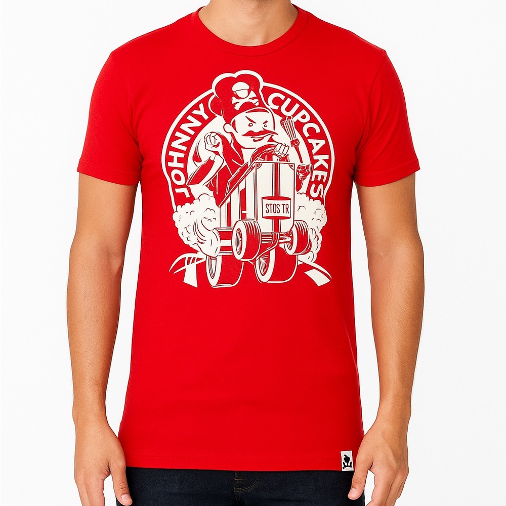 ☀️ Johnny Cupcakes Suitcase Tour 2010 T-Shirt - Picture 8 of 8